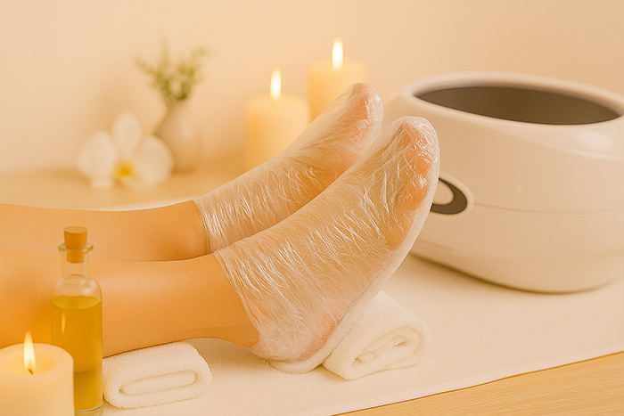 Parafín na nohy. Pedikúra Nikiped Košice.